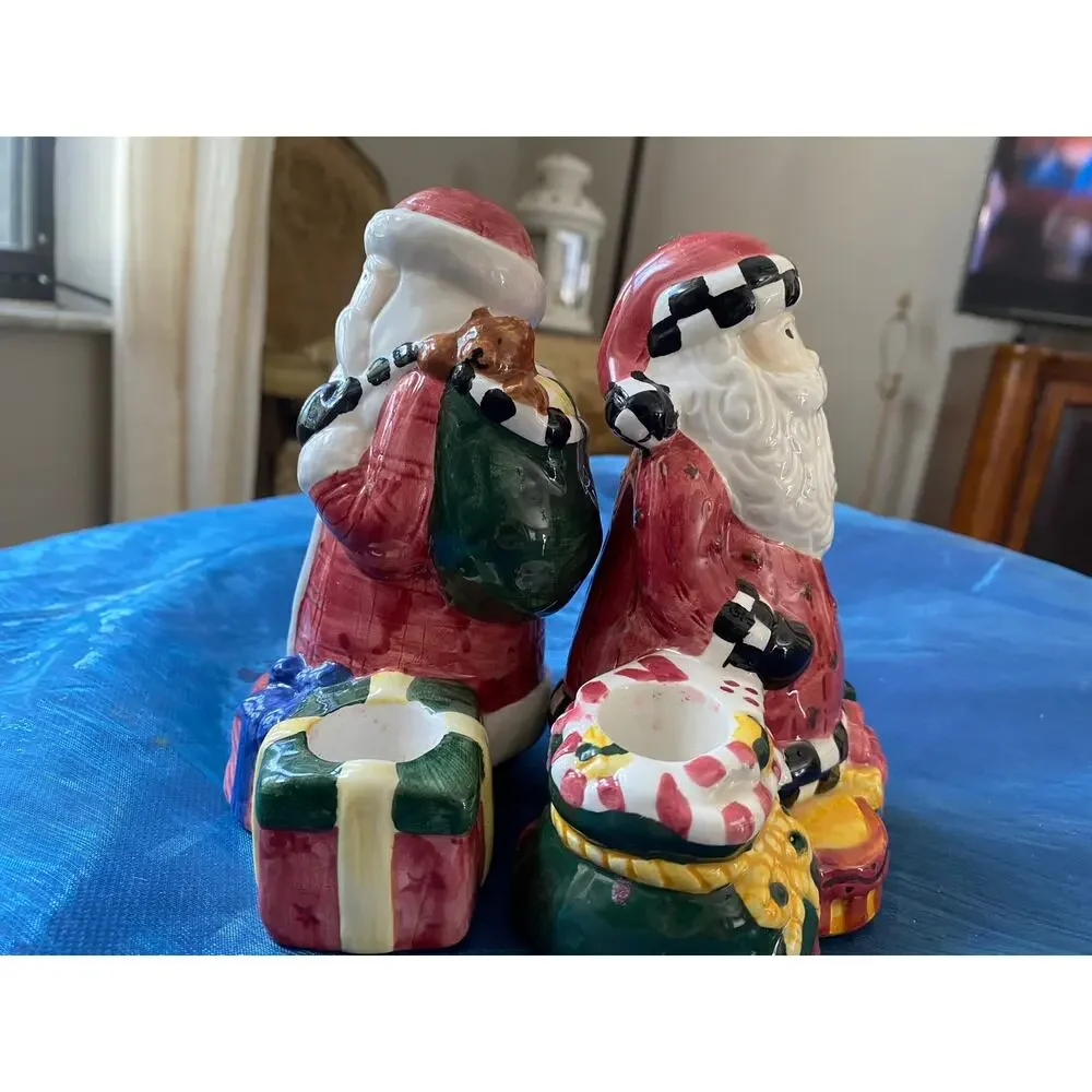 2 vintage ceramic candle holder is from the 1997 Sakura 